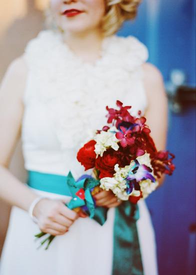 pinwheel wedding bouquet