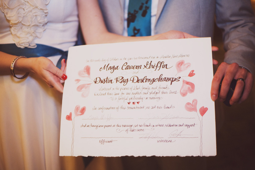 calligraphy marriage certificate