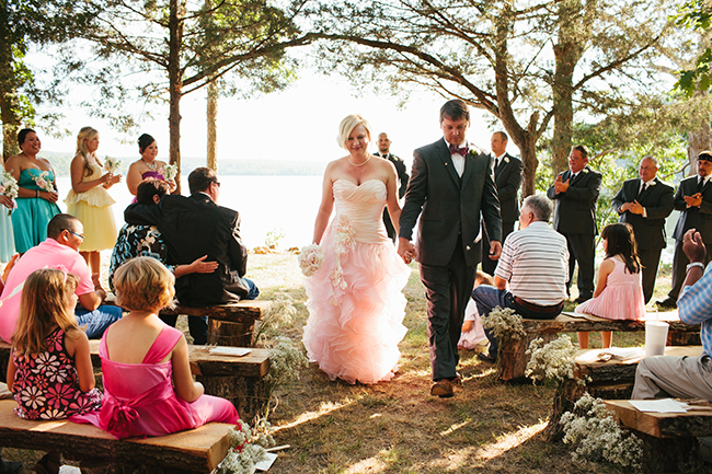 creative outdoor lake wedding